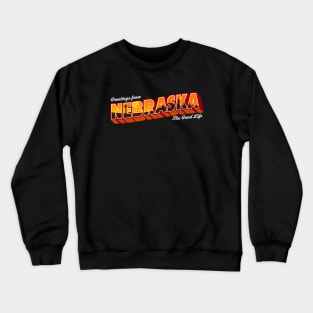 Nebraska Nostalgic Design Crewneck Sweatshirt